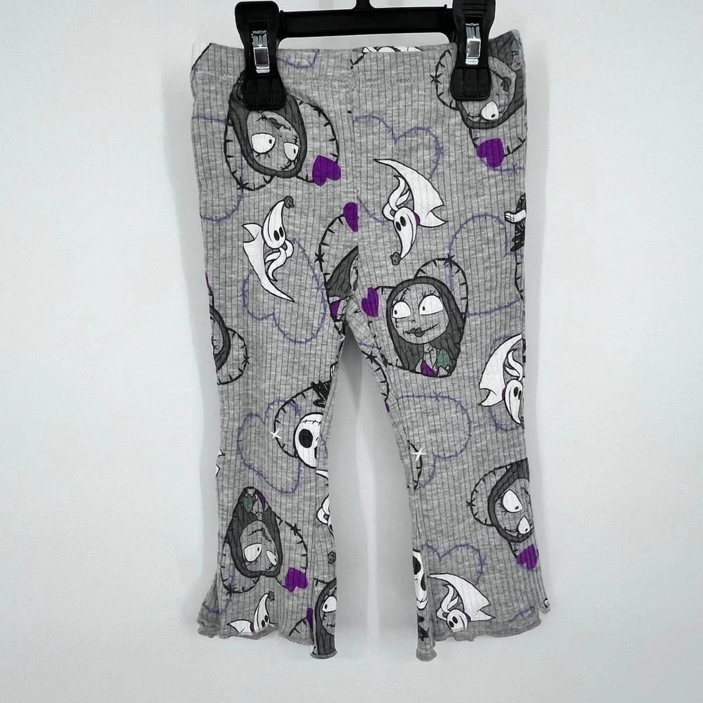 Disney Baby Nightmare Before Christmas Outfit Set Girls 12M Gray‎ Jack Sally NEW